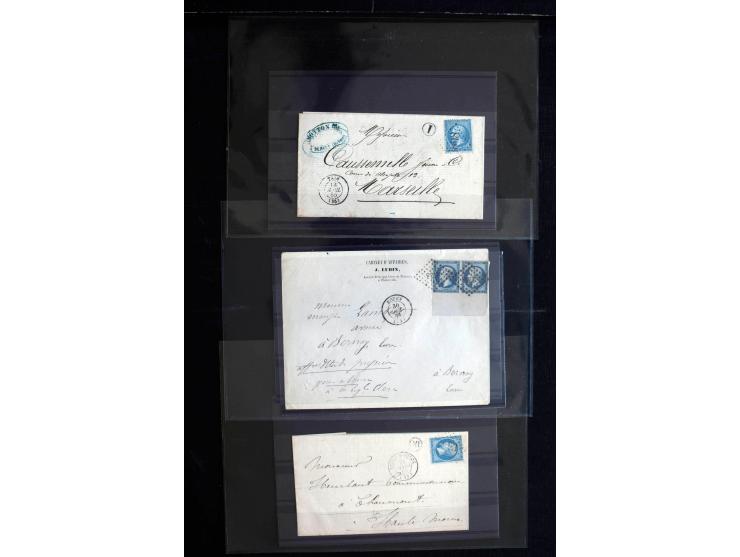 1839/1955 (ca), ca. 65 Briefe und Karten ab Vorphila mit Schwerpunkt bis ca. 1875, dabei interessante Stempel, bessere Franka