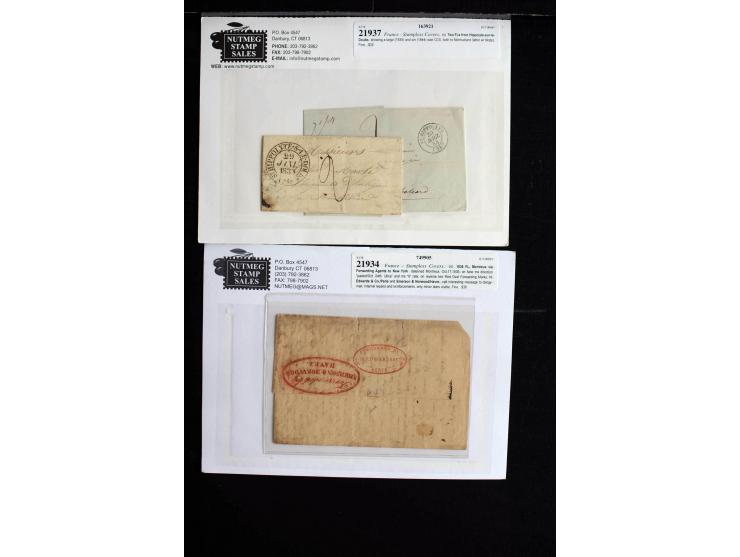 1839/1955 (ca), ca. 65 Briefe und Karten ab Vorphila mit Schwerpunkt bis ca. 1875, dabei interessante Stempel, bessere Franka
