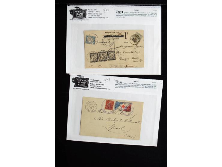1839/1955 (ca), ca. 65 Briefe und Karten ab Vorphila mit Schwerpunkt bis ca. 1875, dabei interessante Stempel, bessere Franka