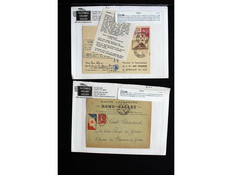 1839/1955 (ca), ca. 65 Briefe und Karten ab Vorphila mit Schwerpunkt bis ca. 1875, dabei interessante Stempel, bessere Franka