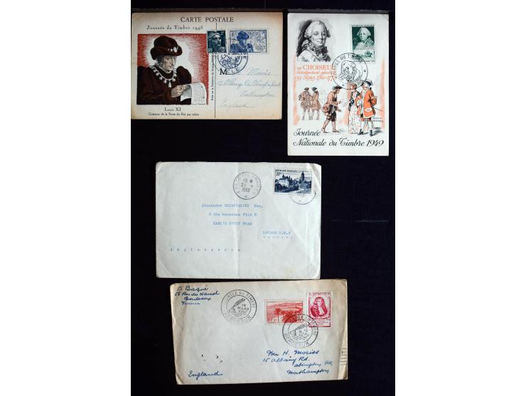 1839/1955 (ca), ca. 65 Briefe und Karten ab Vorphila mit Schwerpunkt bis ca. 1875, dabei interessante Stempel, bessere Franka
