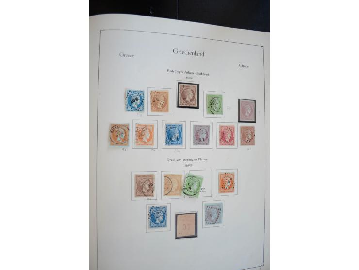 1861/2010, postfrische, ungebrauchte und gestempelte Sammlung mit u.a. 120 Großen Hermesköpfen, dabei Aufdruck- und Plattenfe