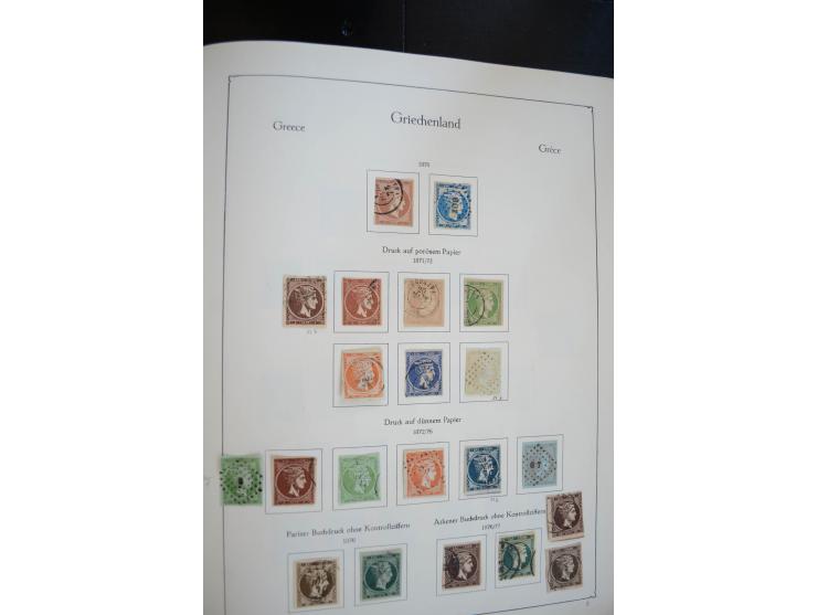 1861/2010, postfrische, ungebrauchte und gestempelte Sammlung mit u.a. 120 Großen Hermesköpfen, dabei Aufdruck- und Plattenfe