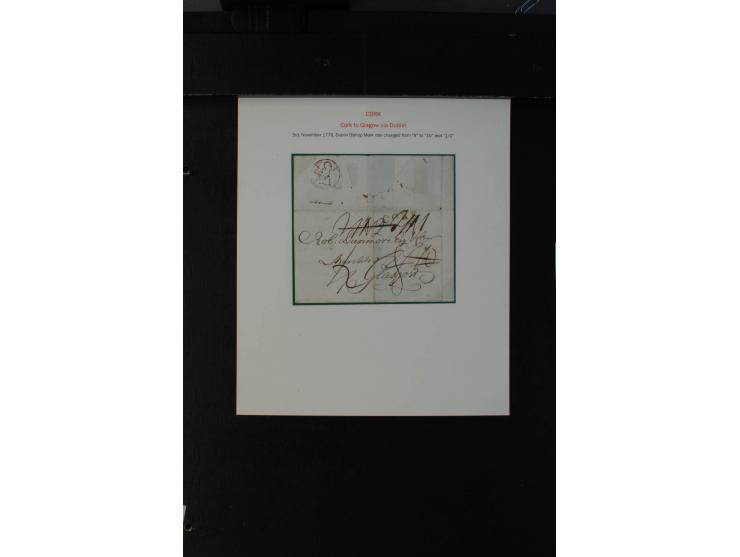 1712/1830 (ca.), aufgezogene Sammlung von rund 61 Briefen in sehr schöner Erhaltung, dabei Bishop Marks sowie viele 'Provinci