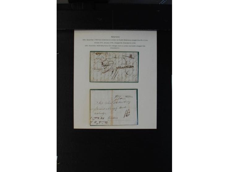 1712/1830 (ca.), aufgezogene Sammlung von rund 61 Briefen in sehr schöner Erhaltung, dabei Bishop Marks sowie viele 'Provinci