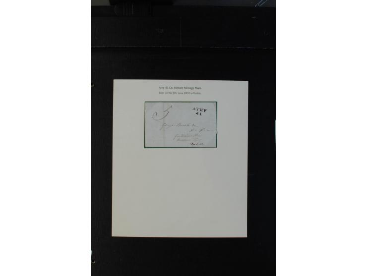 1712/1830 (ca.), aufgezogene Sammlung von rund 61 Briefen in sehr schöner Erhaltung, dabei Bishop Marks sowie viele 'Provinci