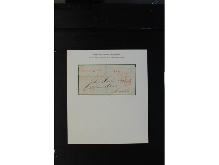 1712/1830 (ca.), aufgezogene Sammlung von rund 61 Briefen in sehr schöner Erhaltung, dabei Bishop Marks sowie viele 'Provinci