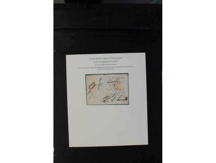 1712/1830 (ca.), aufgezogene Sammlung von rund 61 Briefen in sehr schöner Erhaltung, dabei Bishop Marks sowie viele 'Provinci