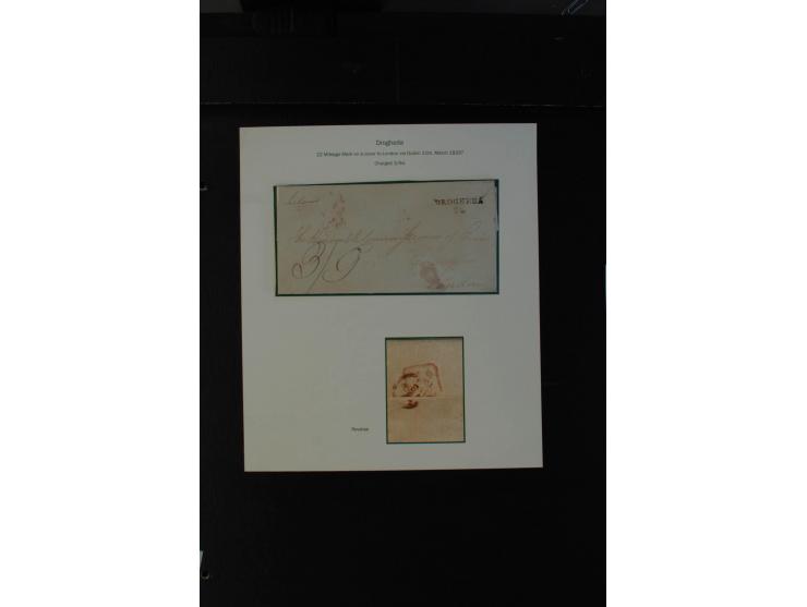 1712/1830 (ca.), aufgezogene Sammlung von rund 61 Briefen in sehr schöner Erhaltung, dabei Bishop Marks sowie viele 'Provinci