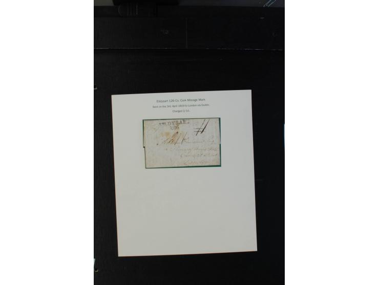 1712/1830 (ca.), aufgezogene Sammlung von rund 61 Briefen in sehr schöner Erhaltung, dabei Bishop Marks sowie viele 'Provinci