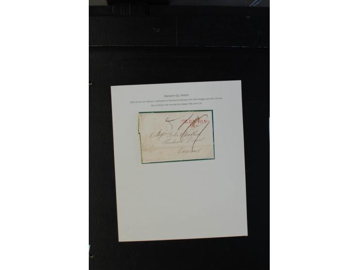 1712/1830 (ca.), aufgezogene Sammlung von rund 61 Briefen in sehr schöner Erhaltung, dabei Bishop Marks sowie viele 'Provinci