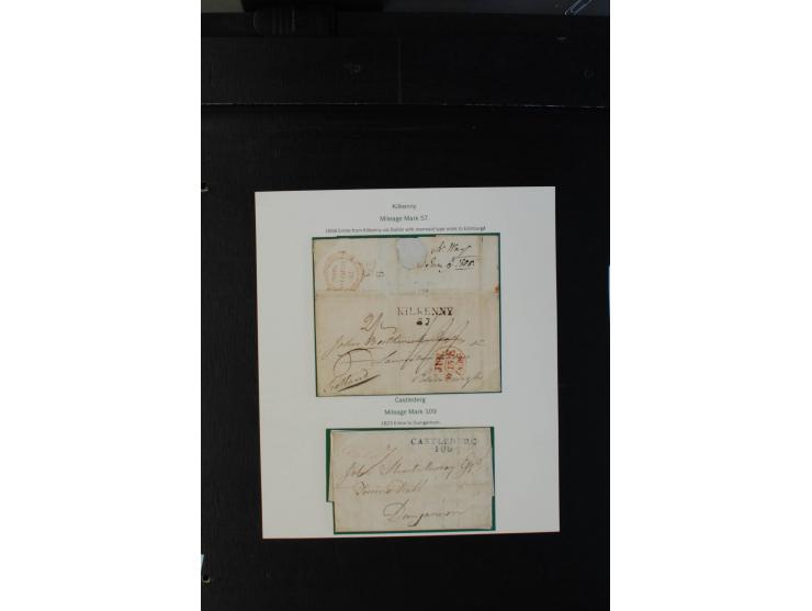 1712/1830 (ca.), aufgezogene Sammlung von rund 61 Briefen in sehr schöner Erhaltung, dabei Bishop Marks sowie viele 'Provinci