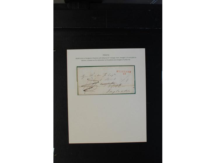 1712/1830 (ca.), aufgezogene Sammlung von rund 61 Briefen in sehr schöner Erhaltung, dabei Bishop Marks sowie viele 'Provinci