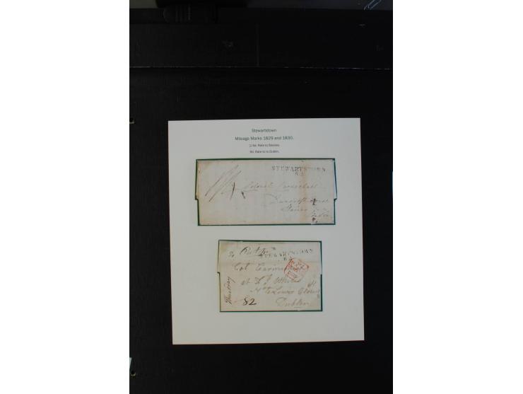 1712/1830 (ca.), aufgezogene Sammlung von rund 61 Briefen in sehr schöner Erhaltung, dabei Bishop Marks sowie viele 'Provinci