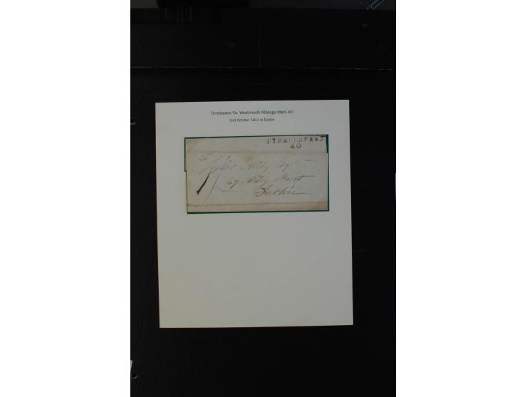 1712/1830 (ca.), aufgezogene Sammlung von rund 61 Briefen in sehr schöner Erhaltung, dabei Bishop Marks sowie viele 'Provinci