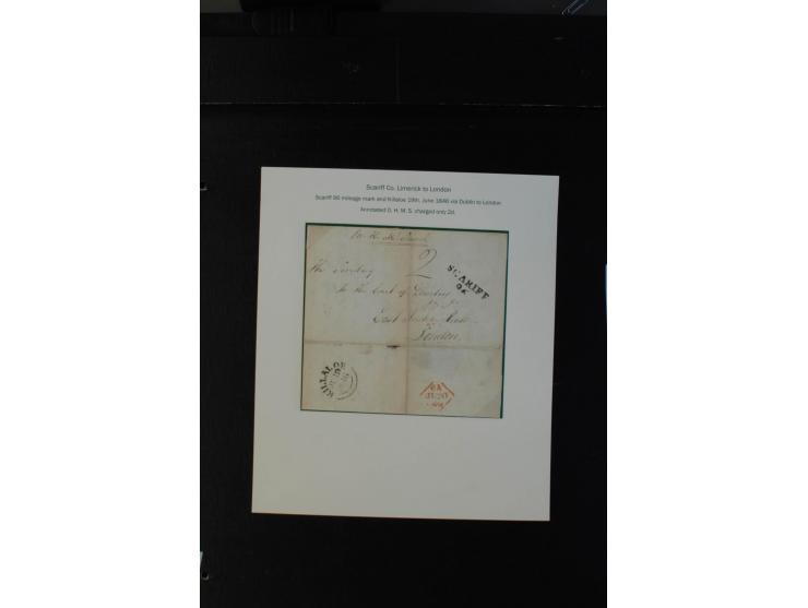 1712/1830 (ca.), aufgezogene Sammlung von rund 61 Briefen in sehr schöner Erhaltung, dabei Bishop Marks sowie viele 'Provinci