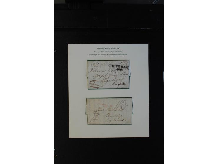 1712/1830 (ca.), aufgezogene Sammlung von rund 61 Briefen in sehr schöner Erhaltung, dabei Bishop Marks sowie viele 'Provinci