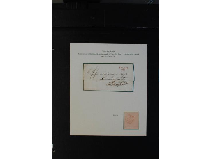 1712/1830 (ca.), aufgezogene Sammlung von rund 61 Briefen in sehr schöner Erhaltung, dabei Bishop Marks sowie viele 'Provinci