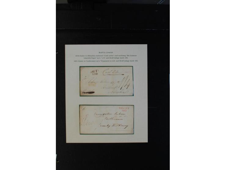 1712/1830 (ca.), aufgezogene Sammlung von rund 61 Briefen in sehr schöner Erhaltung, dabei Bishop Marks sowie viele 'Provinci