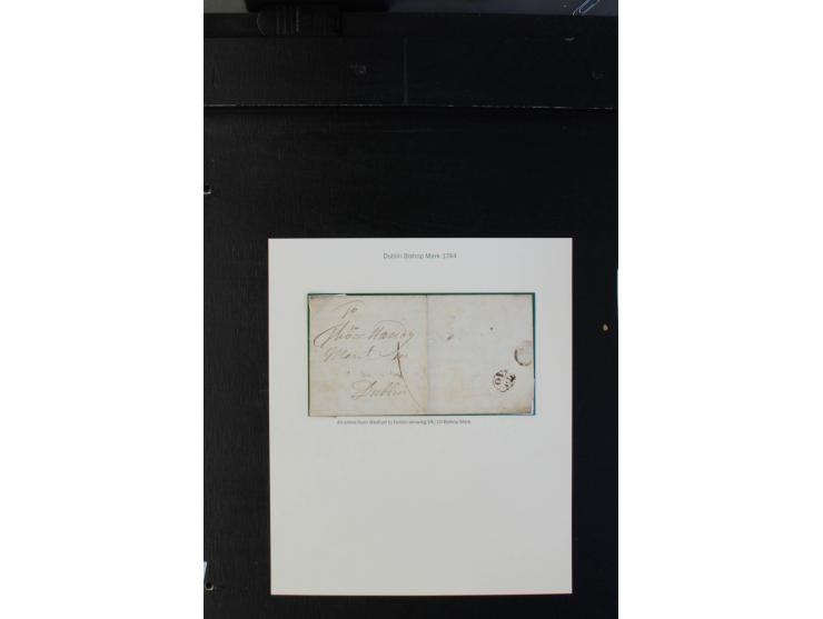 1712/1830 (ca.), aufgezogene Sammlung von rund 61 Briefen in sehr schöner Erhaltung, dabei Bishop Marks sowie viele 'Provinci