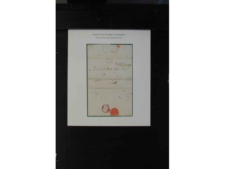 1712/1830 (ca.), aufgezogene Sammlung von rund 61 Briefen in sehr schöner Erhaltung, dabei Bishop Marks sowie viele 'Provinci