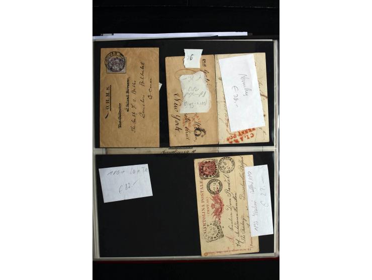 1828/1980 (ca.), interessante Partie Briefe und Karten, dabei Belege der Postreform 1840, schöne frühe Frankaturen und besser