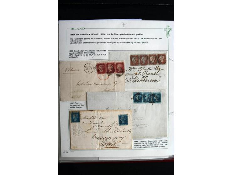 1828/1980 (ca.), interessante Partie Briefe und Karten, dabei Belege der Postreform 1840, schöne frühe Frankaturen und besser