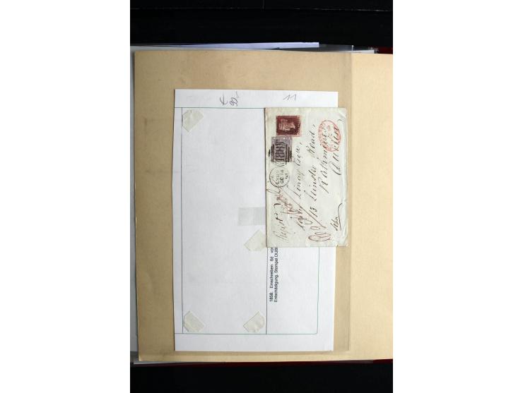 1828/1980 (ca.), interessante Partie Briefe und Karten, dabei Belege der Postreform 1840, schöne frühe Frankaturen und besser