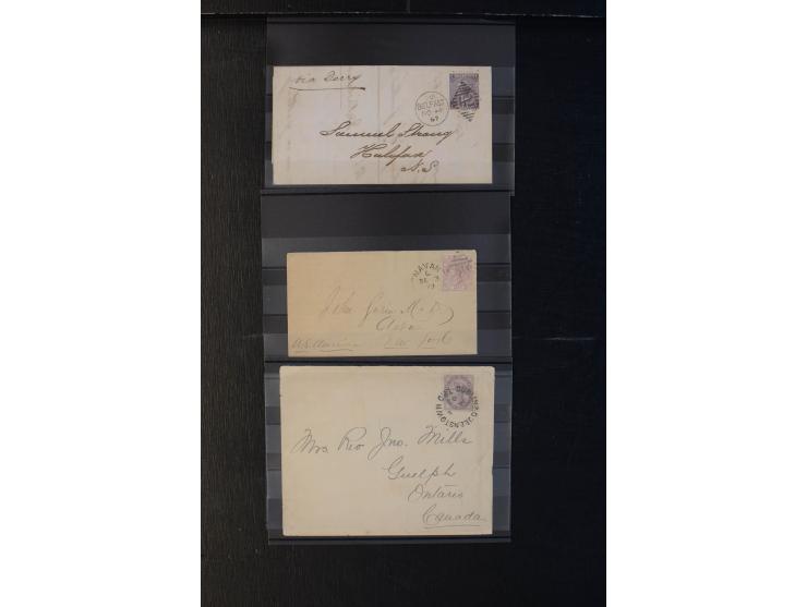 1863/1911, 21 frankierte Auslandsbriefe, fast ausschließlich Victoria-Frankaturen, u.a. nach Kanada, Ceylon, China, Brasilien
