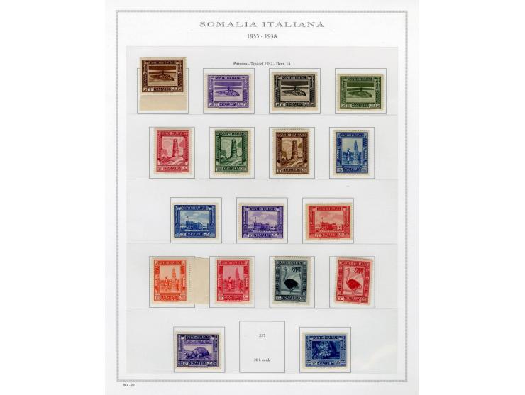 1863/38 (ca.), ungebrauchte Partie auf Albenblättern, dabei viele gute Werte, u.a. Italien Reklamemarken 92 R6-8, Ital. Somal