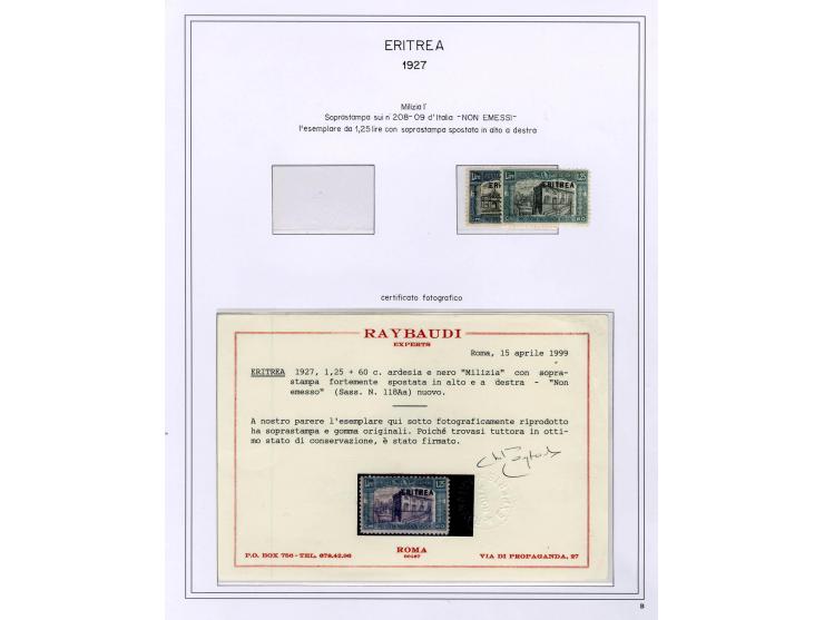 1863/38 (ca.), ungebrauchte Partie auf Albenblättern, dabei viele gute Werte, u.a. Italien Reklamemarken 92 R6-8, Ital. Somal