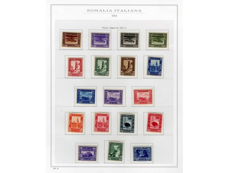 1863/38 (ca.), ungebrauchte Partie auf Albenblättern, dabei viele gute Werte, u.a. Italien Reklamemarken 92 R6-8, Ital. Somal