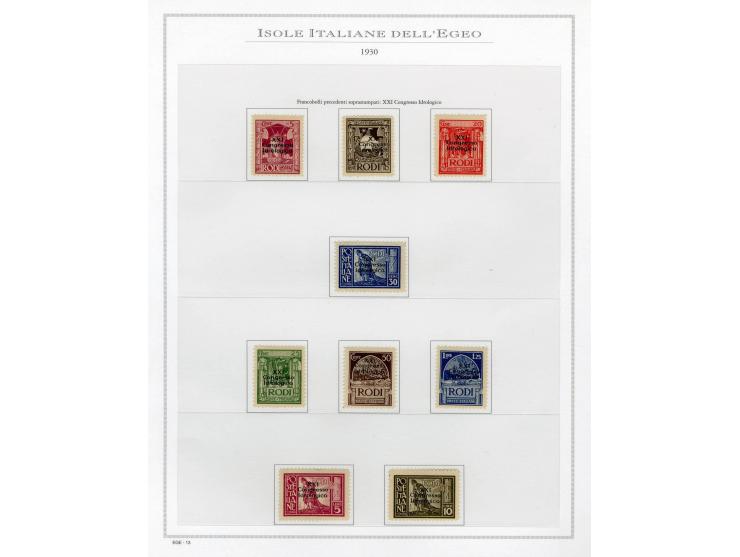 1863/38 (ca.), ungebrauchte Partie auf Albenblättern, dabei viele gute Werte, u.a. Italien Reklamemarken 92 R6-8, Ital. Somal