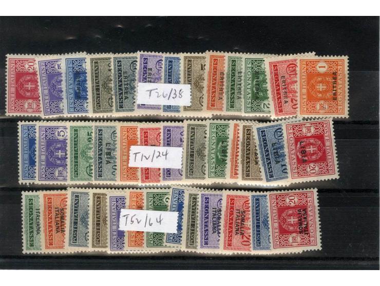 1920/44, interessante, meist ungebraucht/postfrische Partie auf Steckkarten, dabei verschiedene Besetzungsausgaben, Kolonien,