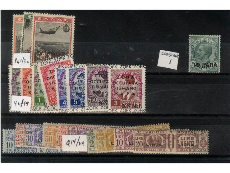1920/44, interessante, meist ungebraucht/postfrische Partie auf Steckkarten, dabei verschiedene Besetzungsausgaben, Kolonien,