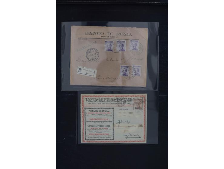 1810/1960 (ca.), ca. 50 Briefe, Karten und Ganzsachen inkl. etwas Gebiete, dabei viele interessante Vorphila-Briefe, Altitali