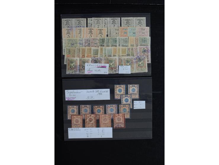 1854/1950, Fiskalmarken, umfangreiche ungebrauchte/postfrische und gestempelte Sammlung von über 1500 Werten ab KuK, dann Bos