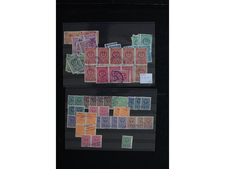 1854/1950, Fiskalmarken, umfangreiche ungebrauchte/postfrische und gestempelte Sammlung von über 1500 Werten ab KuK, dann Bos