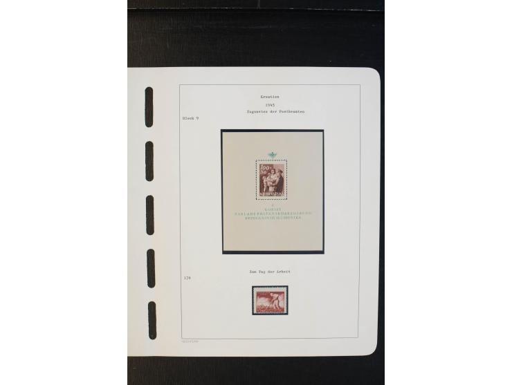 1941/45, postfrische und etwas ungebrauchte Sammlung mit Mi.-Nr. 24-38, 170-72 und Bl.8, je Fotoattest bzw. Fotobefund Huzani