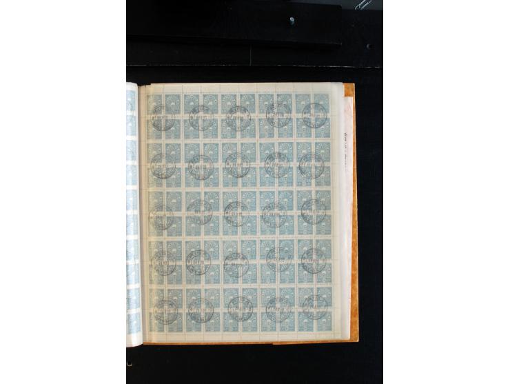 1919/33, kleine ungebrauchte/postfrische und gestempelte Partie, dabei Mi.-Nr. 1 im Bogen O17, Mi.-Nr. 94 im 18 Streifen mit 