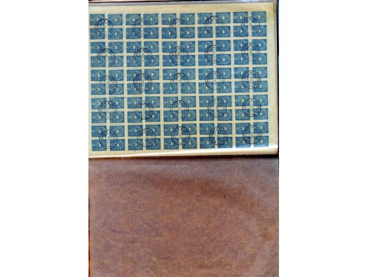 1919/33, kleine ungebrauchte/postfrische und gestempelte Partie, dabei Mi.-Nr. 1 im Bogen O17, Mi.-Nr. 94 im 18 Streifen mit 