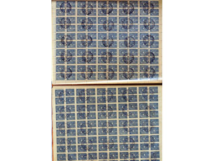 1919/33, kleine ungebrauchte/postfrische und gestempelte Partie, dabei Mi.-Nr. 1 im Bogen O17, Mi.-Nr. 94 im 18 Streifen mit 