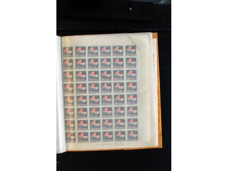 1919/33, kleine ungebrauchte/postfrische und gestempelte Partie, dabei Mi.-Nr. 1 im Bogen O17, Mi.-Nr. 94 im 18 Streifen mit 