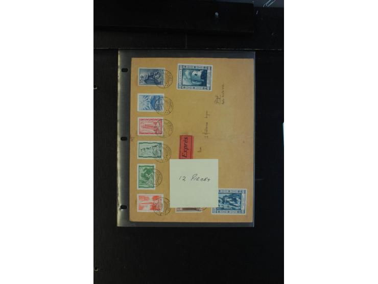 1817/1941, interessante Partie von 32 Briefen bzw. Karten ab Vorphila, dabei bessere Frankaturen, provisorische Entwertungen,