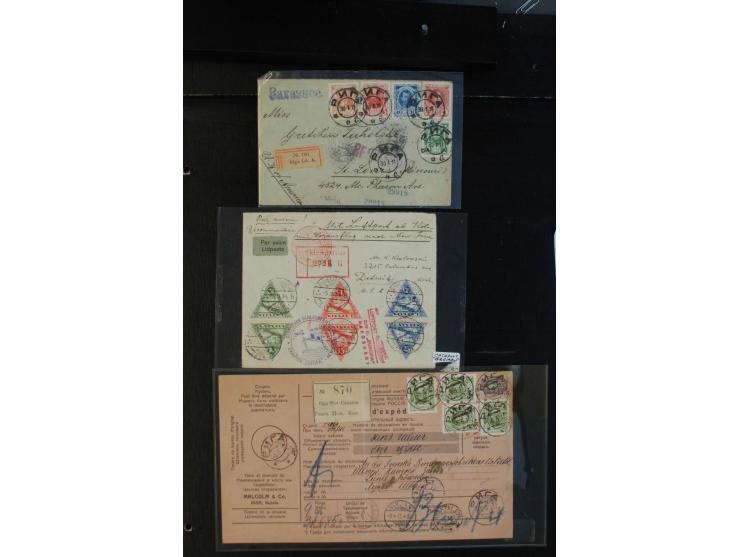 1817/1941, interessante Partie von 32 Briefen bzw. Karten ab Vorphila, dabei bessere Frankaturen, provisorische Entwertungen,