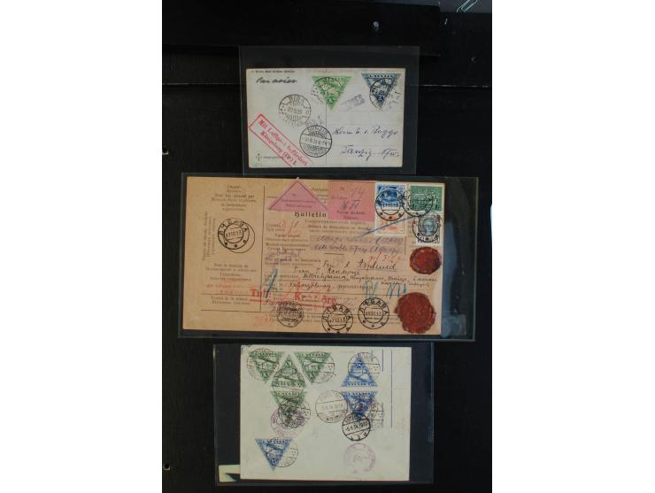 1817/1941, interessante Partie von 32 Briefen bzw. Karten ab Vorphila, dabei bessere Frankaturen, provisorische Entwertungen,