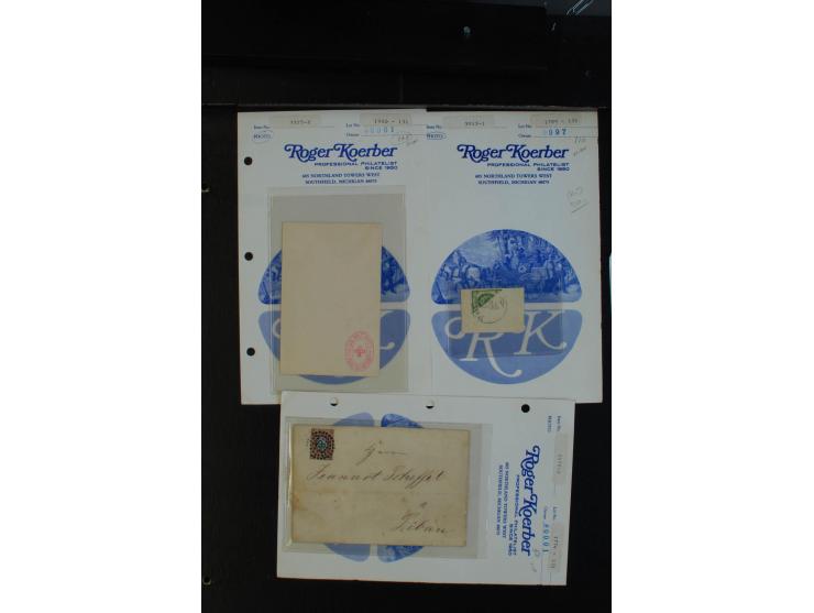 1817/1941, interessante Partie von 32 Briefen bzw. Karten ab Vorphila, dabei bessere Frankaturen, provisorische Entwertungen,