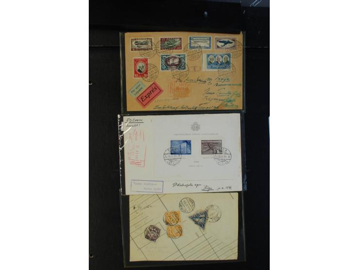 1817/1941, interessante Partie von 32 Briefen bzw. Karten ab Vorphila, dabei bessere Frankaturen, provisorische Entwertungen,
