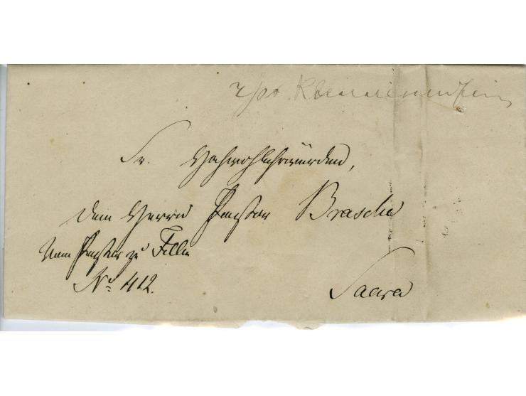 1859/1925, interessante Partie von 10 Briefen ab Vorphila, dabei 4 Wertbriefe, meist gute Erhaltung