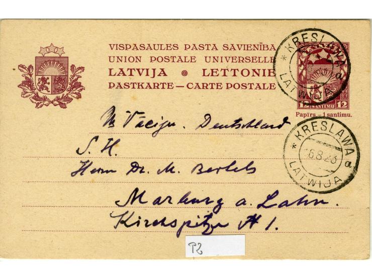 1919/44, interessanter Bestand von 20 Briefen, dabei Zensuren, R-Briefe, bessere Ganzsachen, Landespost 1941, Bahnpost-Ostlan
